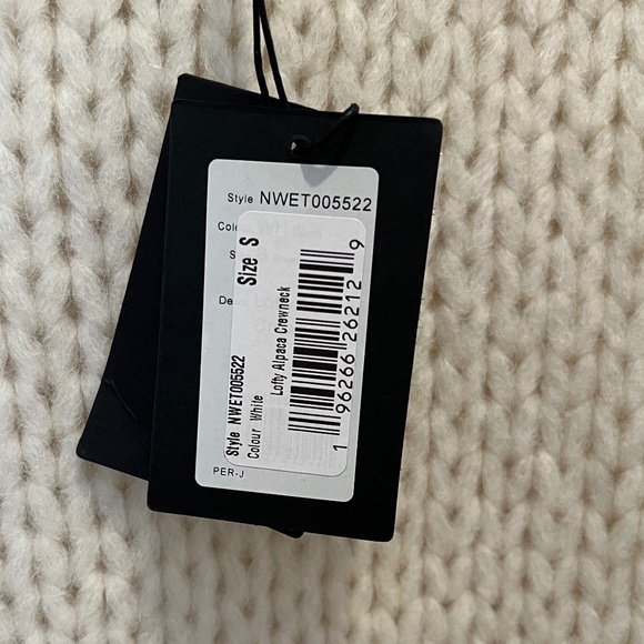 NWT Naadam White Chunky Knit Sweater – Size Small - Picture 5 of 5